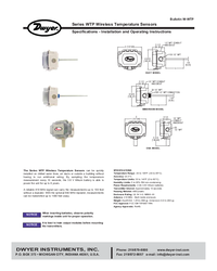 Thumbnail of document Manual - WTP Wireless Temperature Sensor